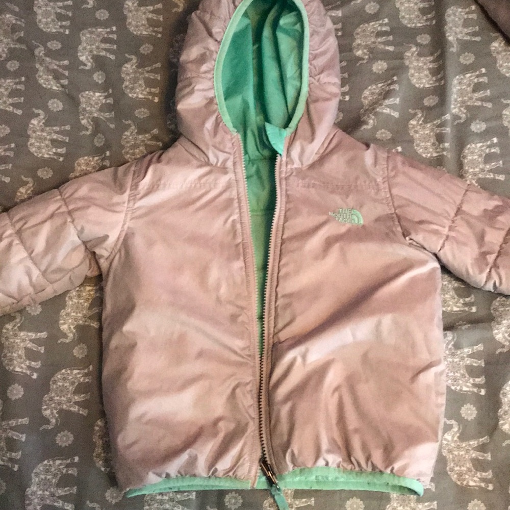 Girls reversible North Face